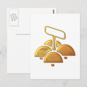 ゴールデン「3D」教会の鐘 ポストカード (正面/裏面)