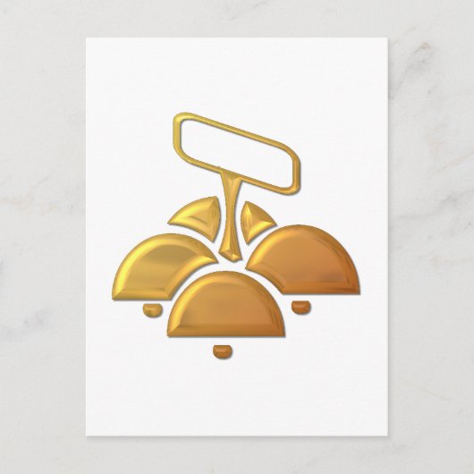 ゴールデン「3D」教会の鐘 ポストカード (正面)