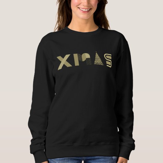 ゴールデン XMAS グロー - フェスティブ シック Tシャツ (正面)