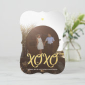ゴールデン XOXO | バレンタインデーの写真カード シーズンカード (スタンド正面)