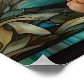 *~*ゴールデンAP68 TIGERステンドグラス5:4ファンタジー ポスター (角)