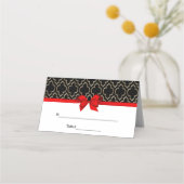 ゴールデンDIY モロッカンDIY ボウ カラー エスコート カード (裏面)