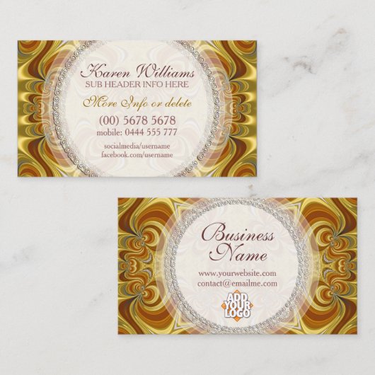 ゴールデンGroovy Waves名刺 名刺 (正面/裏面)