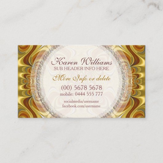 ゴールデンGroovy Waves名刺 名刺 (正面)
