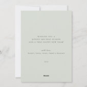 ゴールデンNOELフォトコラモダンージュホリデーカード シーズンカード (裏面)