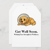 ゴールデンRは、すぐにカードを取得する強さを望む サンキューカード (正面/裏面)