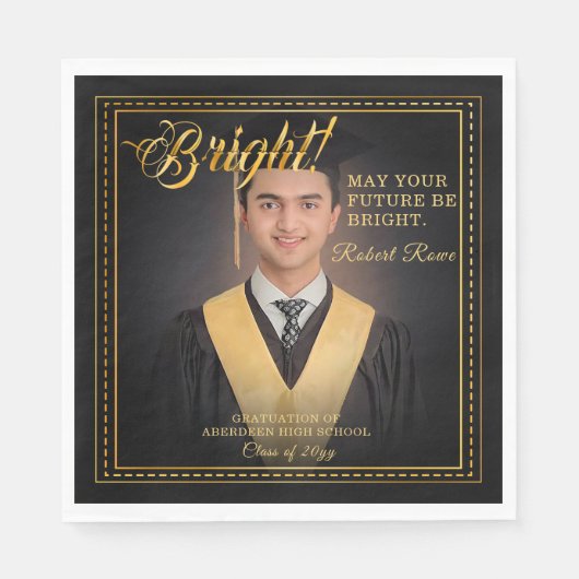 ゴールデンtouchあなたの未来を明るくする。 スタンダードランチョンナプキン (正面)