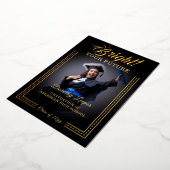 ゴールデンtouchあなたの未来を明るくする。 箔招待状 (回転した状態)