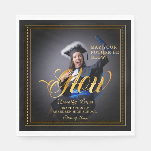 ゴールデンtouchあなたの未来を輝かせる。 スタンダードランチョンナプキン (正面)