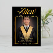 ゴールデンtouchあなたの未来を輝かせる 箔招待状 (立ち正面)