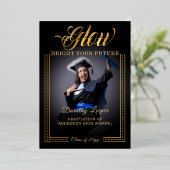 ゴールデンtouchあなたの未来を輝かせる 箔招待状 (立ち正面)