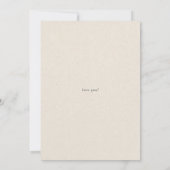 ゴールデンTouch：ホワイト、ブラック、金ゴールドミニマリスト 招待状 (裏面)