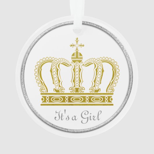 ゴールデ王室のンクラウン+バックグラー。&アイディア オーナメント (裏面)