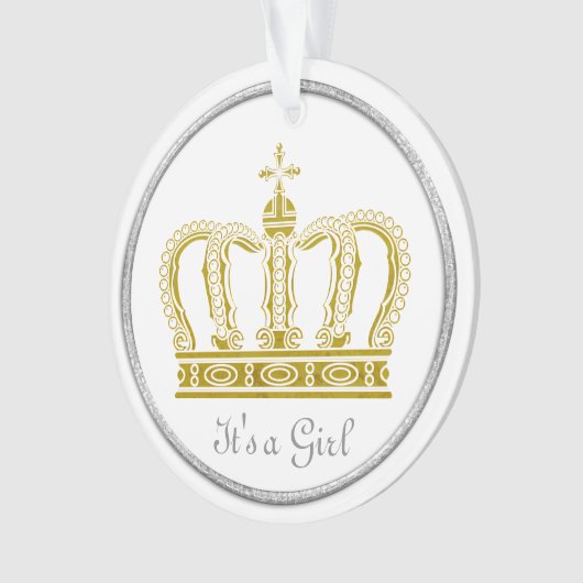 ゴールデ王室のンクラウン+バックグラー。&アイディア オーナメント (正面)