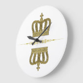 ゴールデ王室のンクラウンII +バックグラー。&アイディア ラージ壁時計 (傾斜)