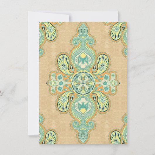 ゴールデ王室のンペイズリー 招待状 (正面)