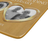 ゴールデ結婚ンの記念過去プレゼント写真  カッティングボード (角)