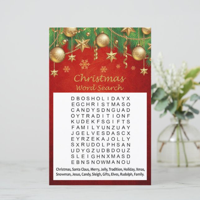 ゴールドおもちゃのクリスマスワードサーチゲーム (スタンド正面)
