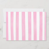 ゴールドとグリーンのバレリーナ写真招待状 招待状 (裏面)