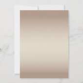 ゴールドとシャンパン カスタム ウェディング 招待状 (裏面)