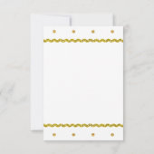 ゴールドとヒョウ柄の女の子のベビーシャワー 招待状 (裏面)