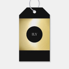 ゴールドとブラックのギフトタグ ギフトタグ