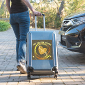 ゴールドとブラックのクラシックでトレンディな現代的な消防士 シール (スーツケースインサイチュ)