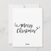 ゴールドとブラックのジングルベル シーズンカード (裏面)