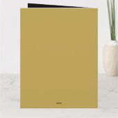 ゴールドとブラックのハッピー ラマダーン カリーム 2026 カード (裏面)