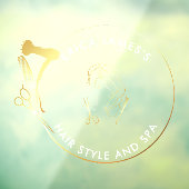 ゴールドとブラックのビューティーサロン ウィンドウサイン (シート3)