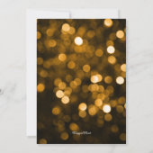 ゴールドとブラックのブライズシャワー 招待状 (裏面)