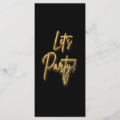 ゴールドとブラックのメニュー3Dゴールドテックス ミニマルデザインバージョン メニュー (裏面)