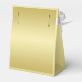 ゴールドとブラックの上に豪華なゴールド装飾、モノグラム、 フェイバーボックス (裏面サイド)