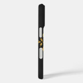 ゴールドとブラックの花柄 Case-Mate iPhoneケース (裏面 / 右)