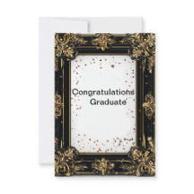 ゴールドとブラックの装飾的な枠