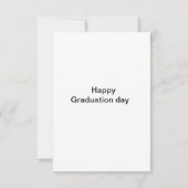 ゴールドとブラックの装飾的な枠 招待状 (裏面)