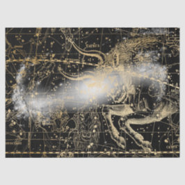 ゴールドとブラックの銀河星図シリーズ デザイン7 薄葉紙