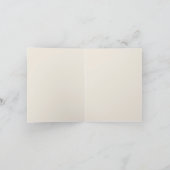 ゴールドとブラックのSモノグラムと葉 ノートカード (内部)