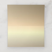 ゴールドとブルーのウェディング プレイスカード (内部開封)