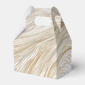 ゴールドとホワイトのアブストラクトデザインフェイバーボックス フェイバーボックス (裏面サイド)