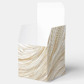 ゴールドとホワイトのアブストラクトデザインフェイバーボックス フェイバーボックス (オープン)