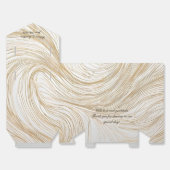 ゴールドとホワイトのアブストラクトデザインフェイバーボックス フェイバーボックス (見開き)