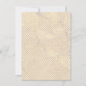 ゴールドとホワイトの感謝を表すカリグラフィー ハート付き サンキューカード (裏面)