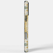ゴールドとホワイトの曼荼羅柄にテールアクセント Case-Mate iPhoneケース (裏面 / 右)
