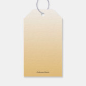 ゴールドとホワイトの風船 誕生日パーティー サンクス ギフトタグ (裏面)