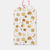 ゴールドとホワイトパールとプロセッコのブライダルシャワー ギフトタグ (裏面)