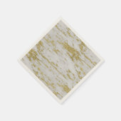 ゴールドと大理石 スタンダードカクテルナプキン (角)