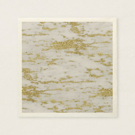 ゴールドと大理石 スタンダードカクテルナプキン