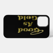 ゴールドに輝く iPhoneケース (裏面横)