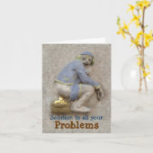 ゴールドのうんこ ～ カード / 招待状 (黄色い花)